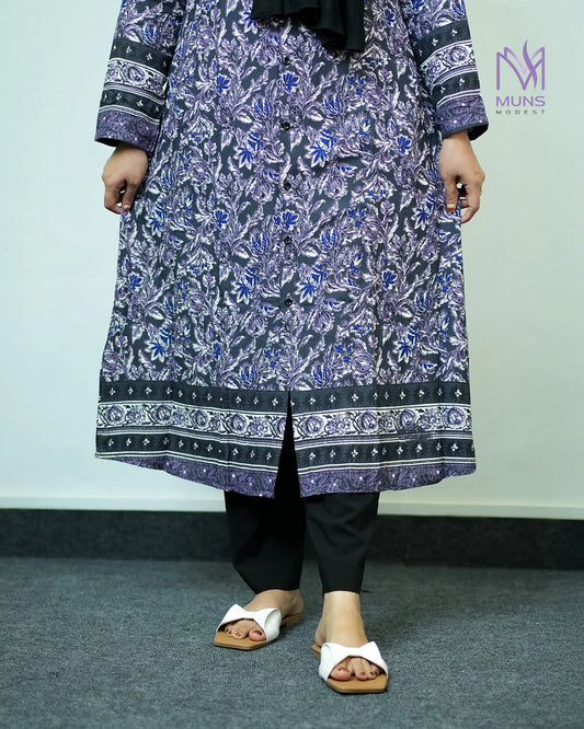 Midnight Bloom - Kurti