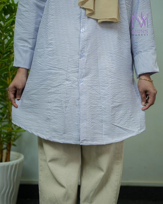 Sandstone Stripes - Shirt Dress