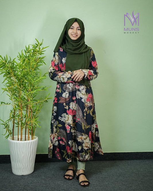 Midnight Petals - Kurti