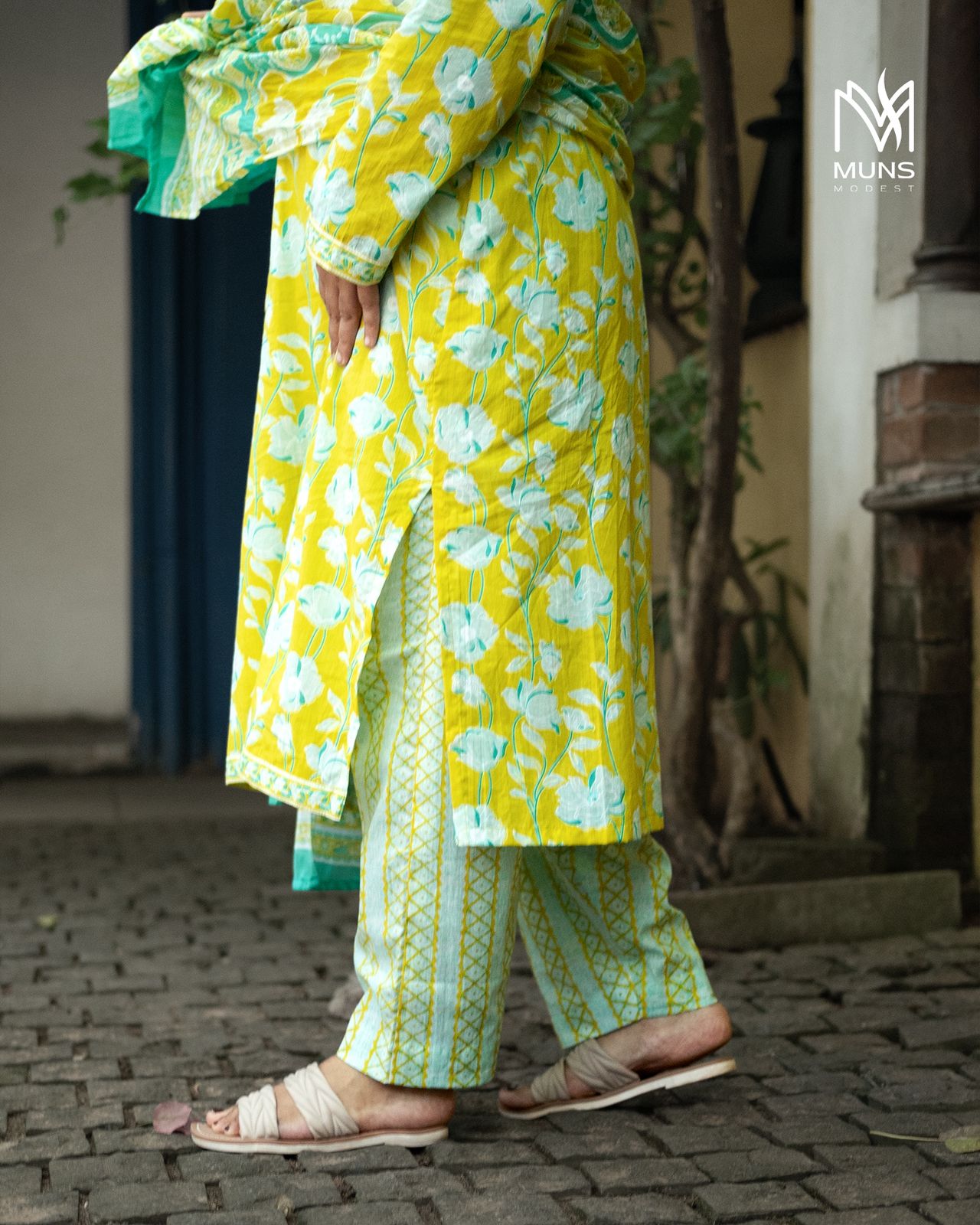 Jasmine Trails - Jaipuri Cotton Churidar