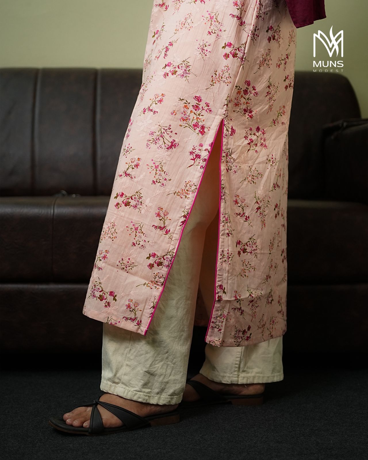 Rose Whisper Kurti