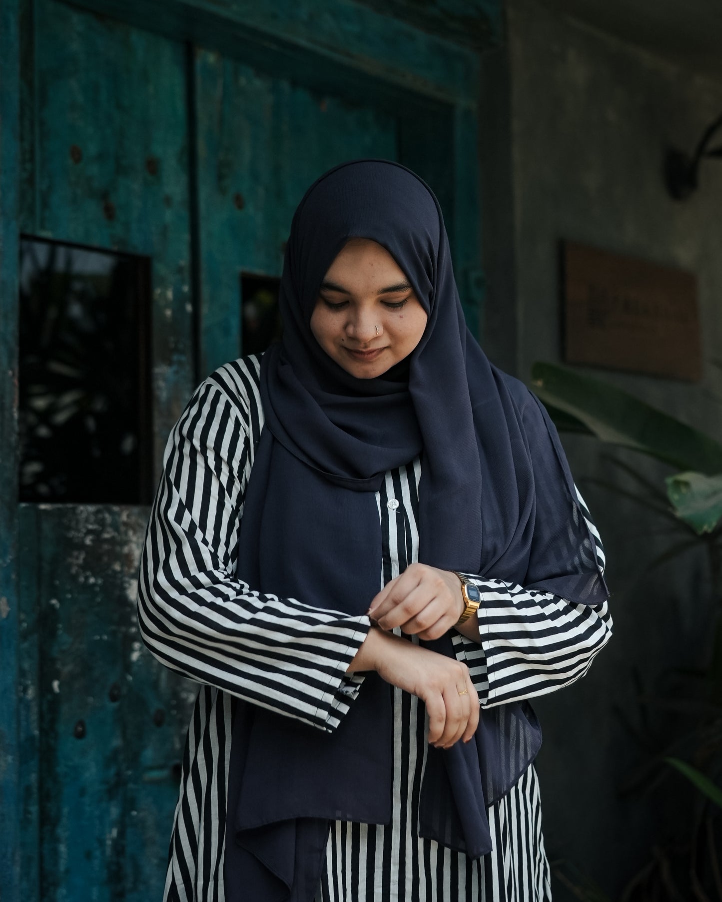 Midnight Lines Kurti