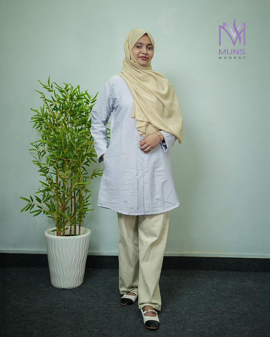 Sandstone Stripes -  Shirt Dress